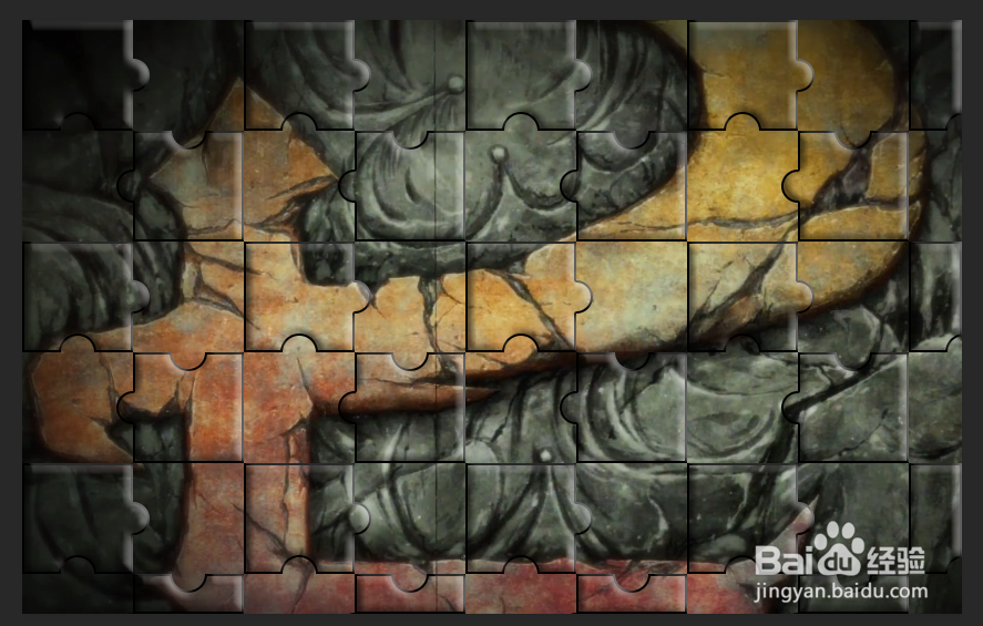 如何用Photoshop制作拼图效果