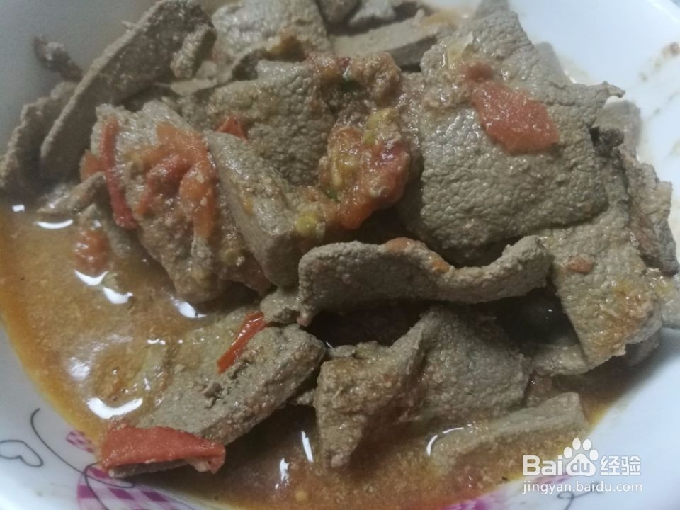 酸汁猪肝的做法
