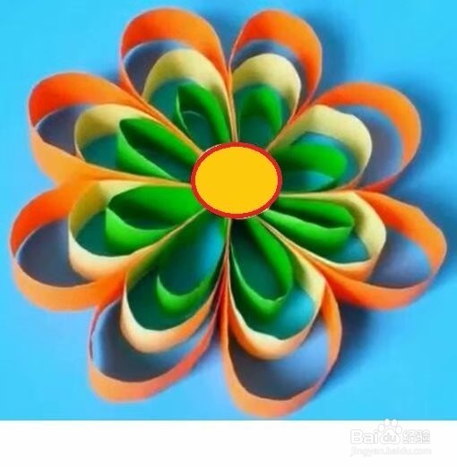 立体八瓣花的制作