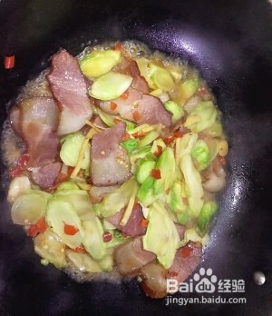 儿菜炒腊肉的做法
