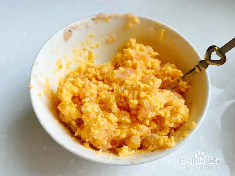 怎样做出家常菜系列之虾仁酿鸡蛋