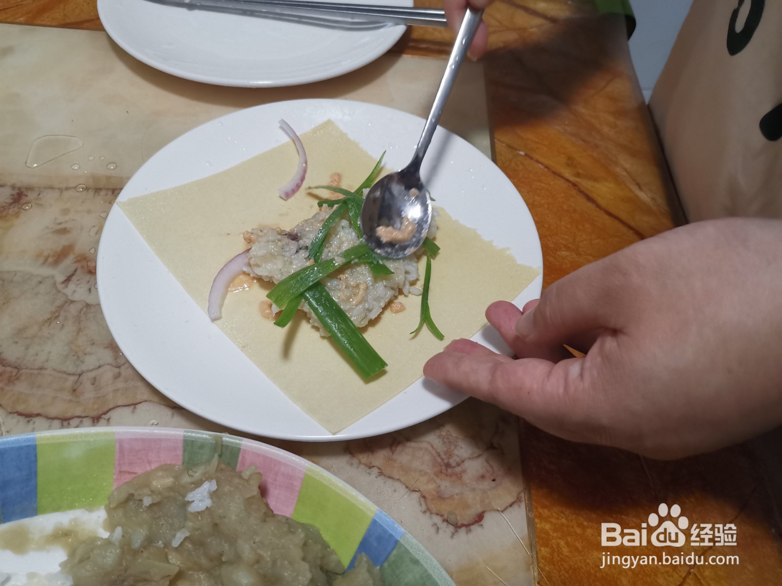 干豆腐卷饭包