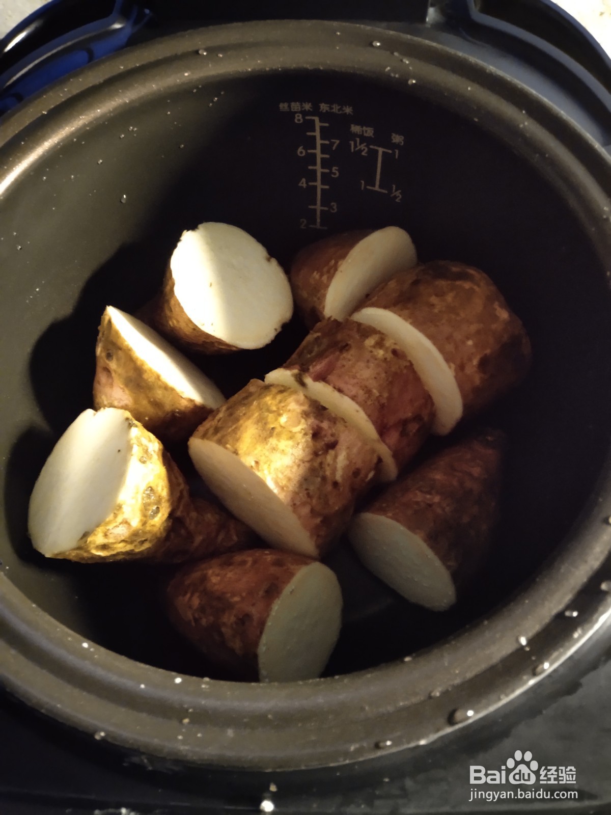 电饭锅蒸煮板栗红薯