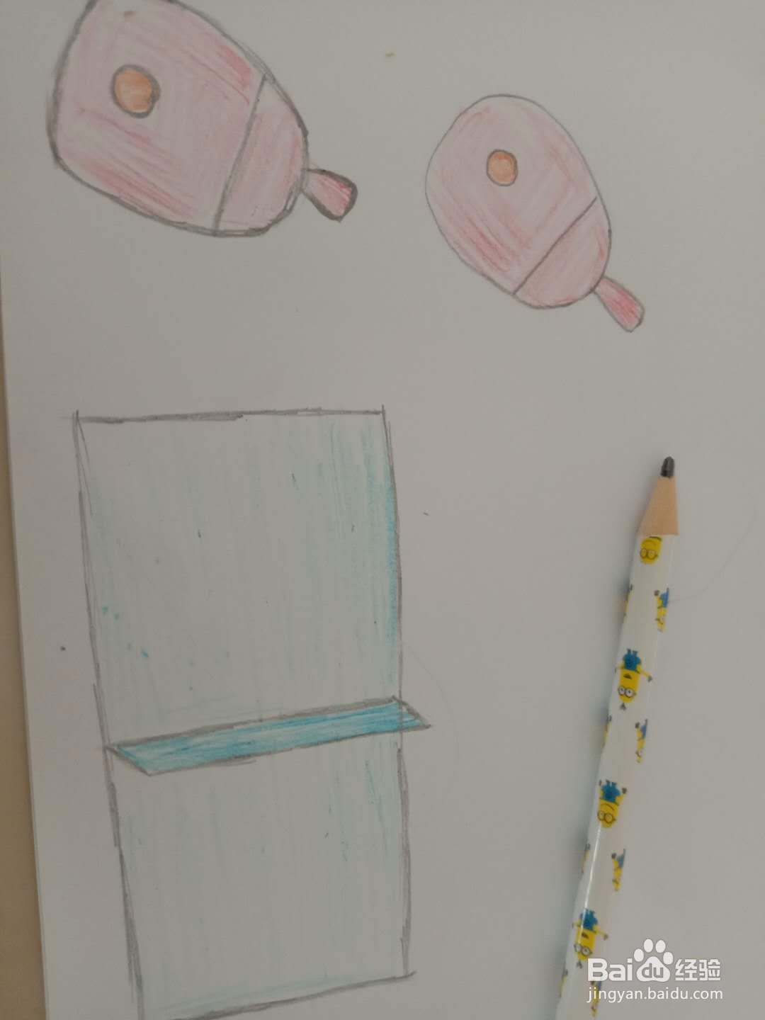 简笔画 如何画体育用品 乒乓球