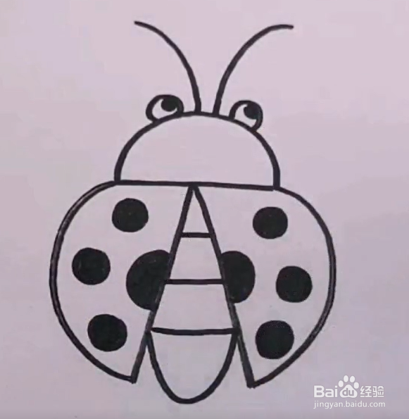 七星瓢虫怎么画