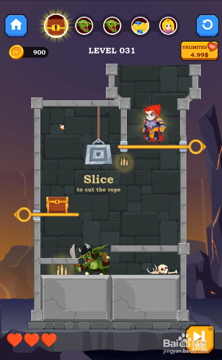 Hero Rescue Online的LEVEL 031怎样通过？