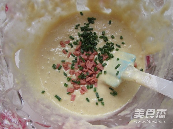 香葱火腿咸蛋糕