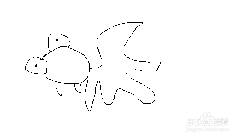 如何画金鱼呢