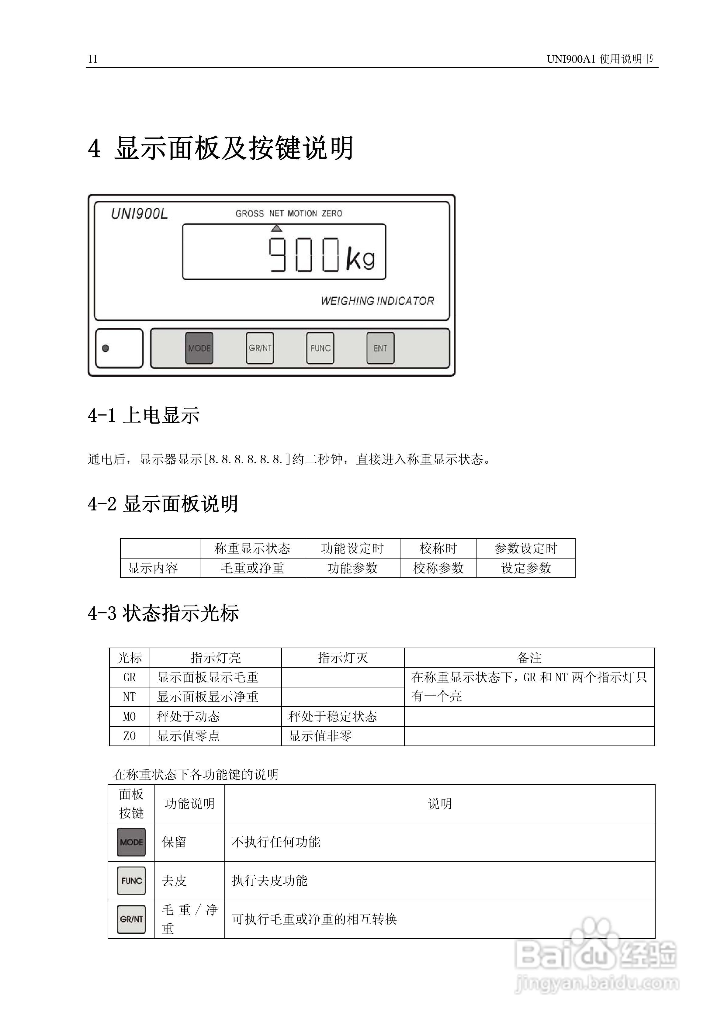 长陆UNI900A1称重显示控制仪使用说明书:[2]