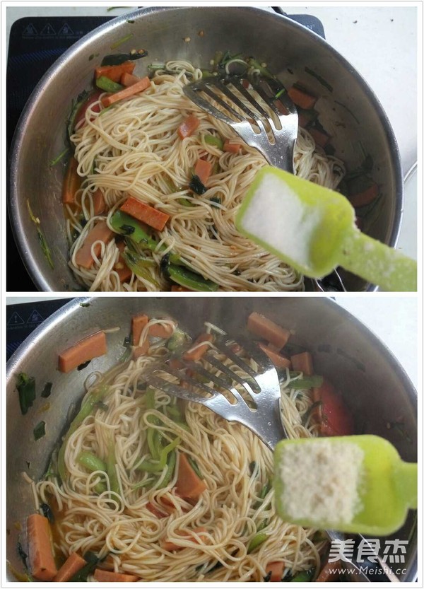 炒面家常版的做法