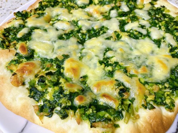 韭菜鸡蛋虾仁饼