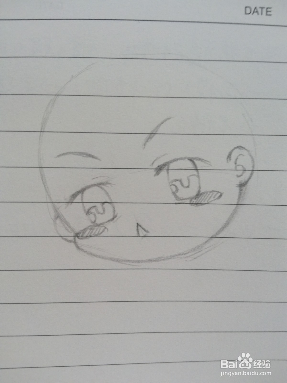 卡通Q版动漫人物头部画法