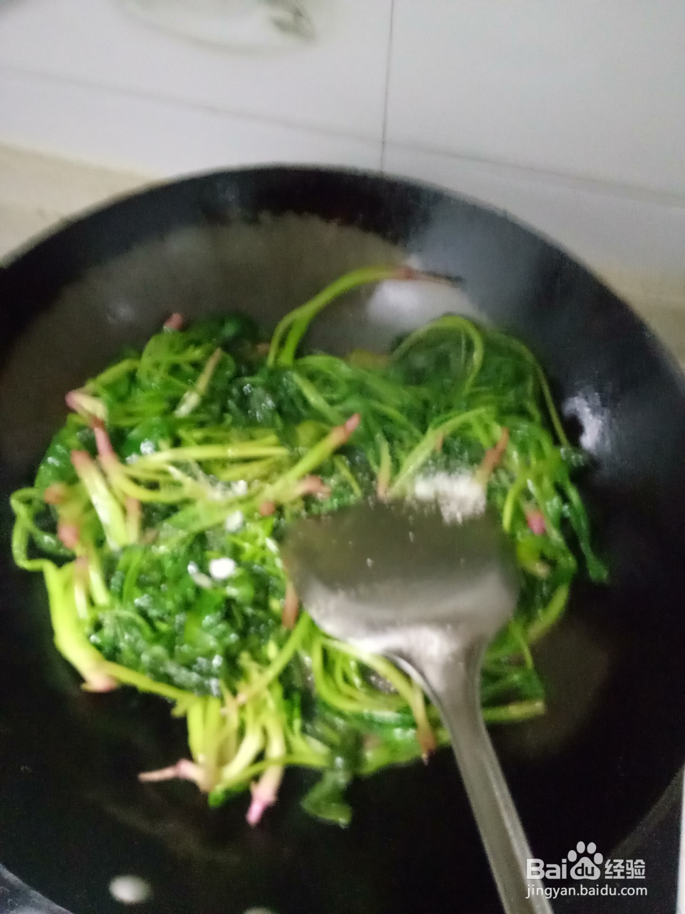 家常菠菜炒豆腐