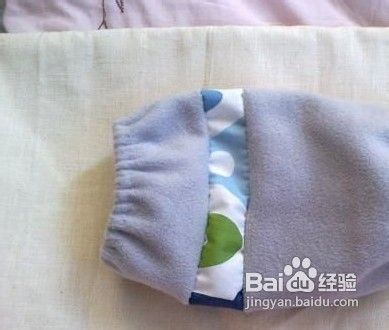 绒布围巾DIY改造成袖套