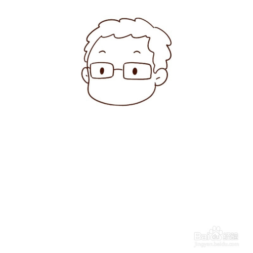 简笔画-如何画q版叔叔的简笔画