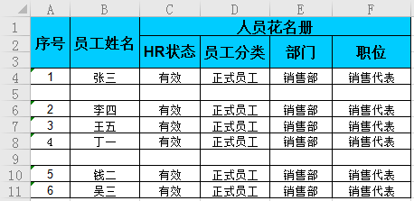 Excel如何插入行或列