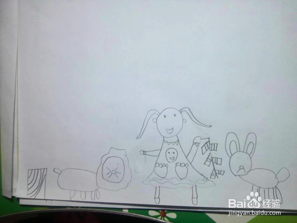 儿童画之放礼炮