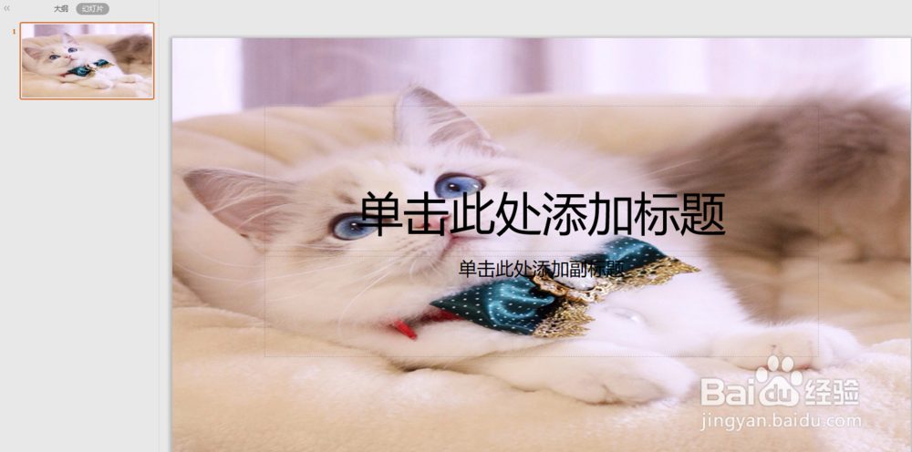 ppt如何将本地图片设置为幻灯片背景