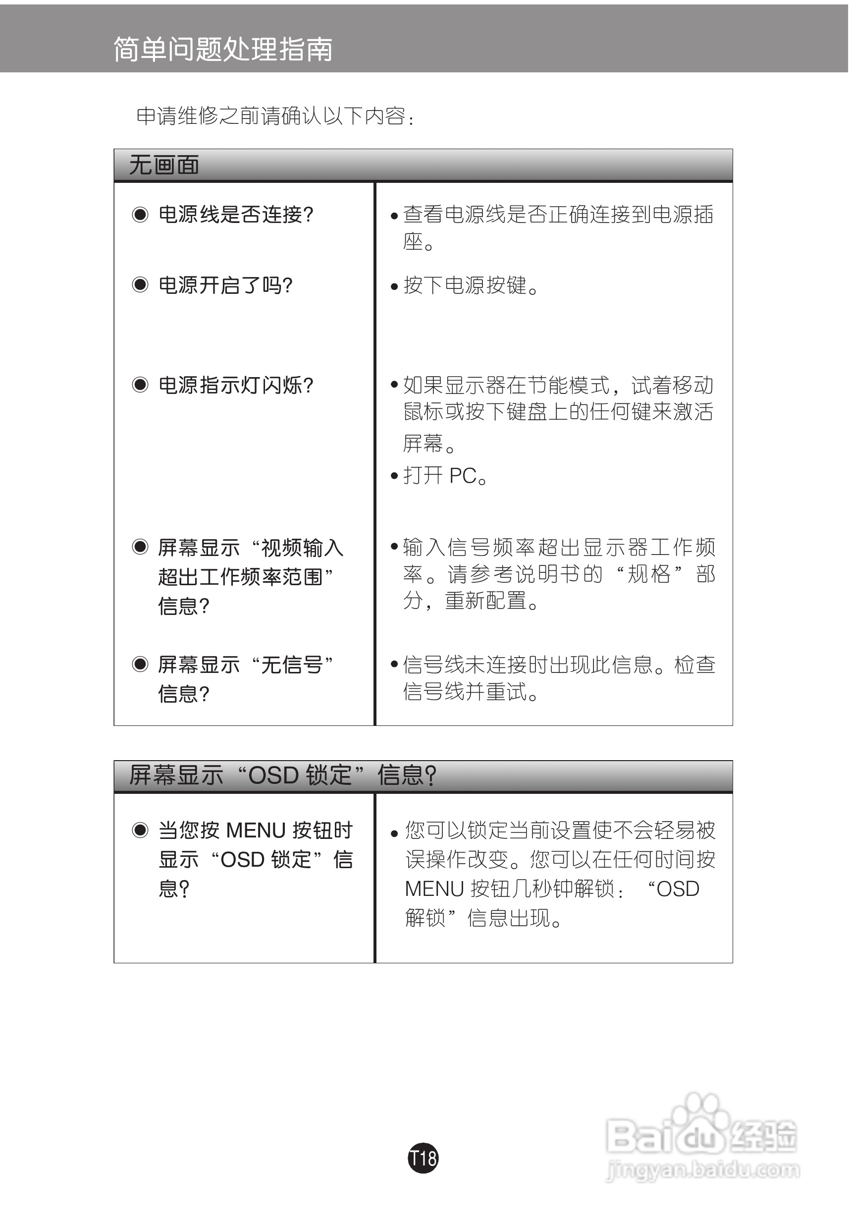 LG W2243T液晶显示器使用说明书:[2]