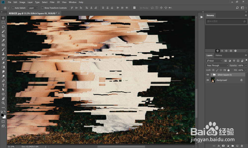 怎么做ps电视机画面信号干扰故障效果
