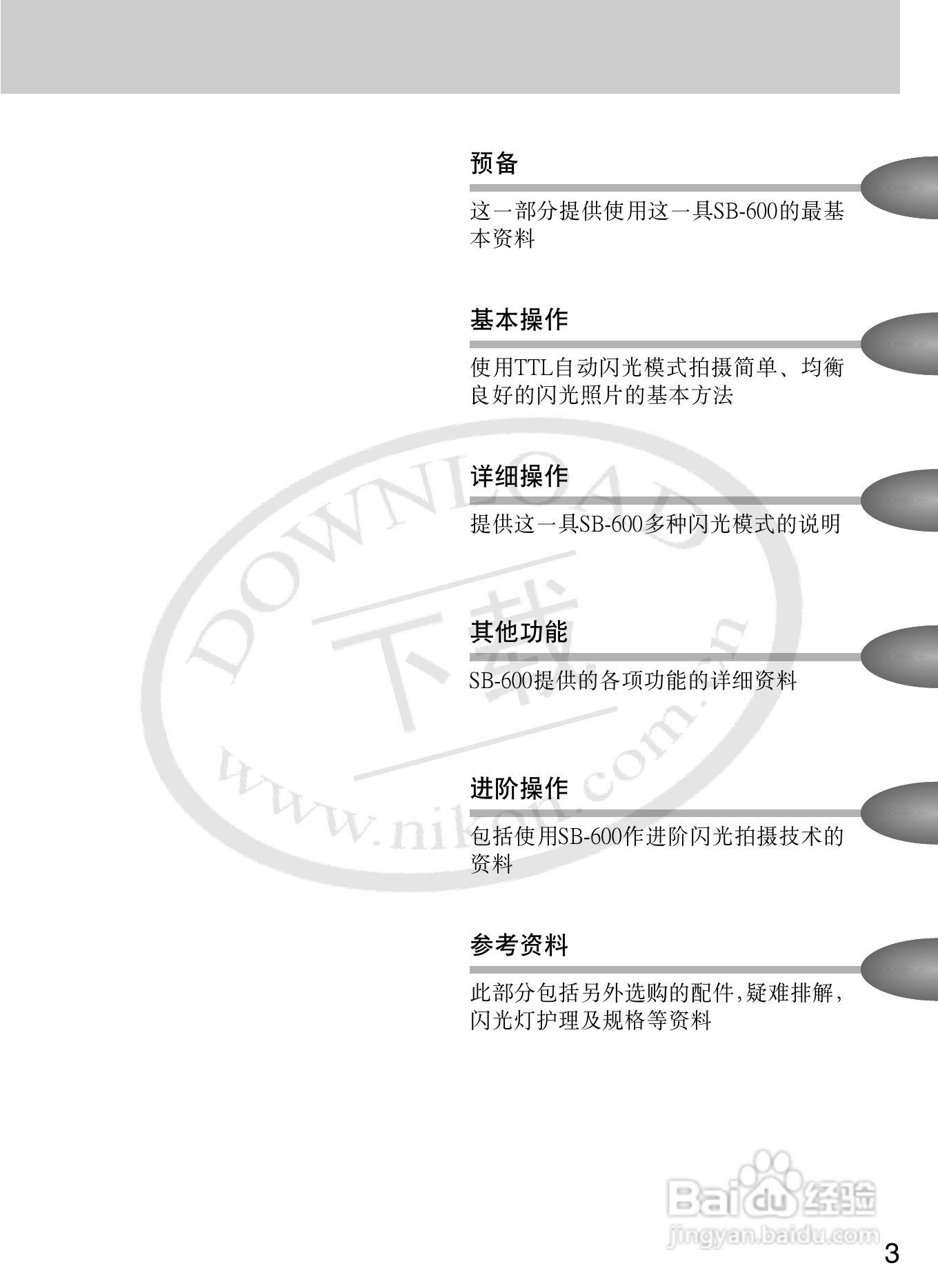 尼康SB-600数码相机使用说明书:[1]