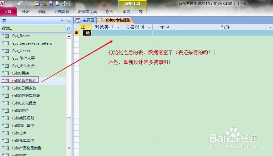 ACCESS系统初始化示例