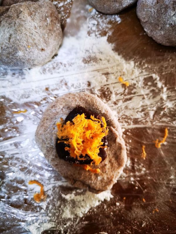 黑麦肉松豆沙华夫饼