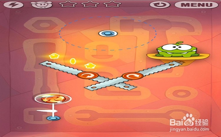 手机游戏割绳子level9-15三星攻略