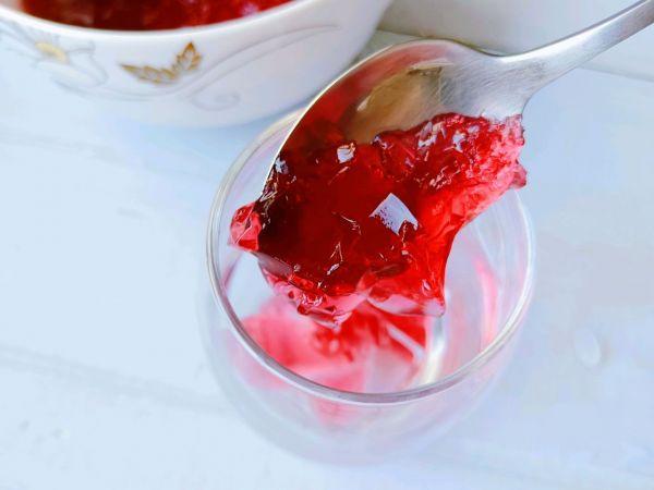 蔓越莓果冻气泡水