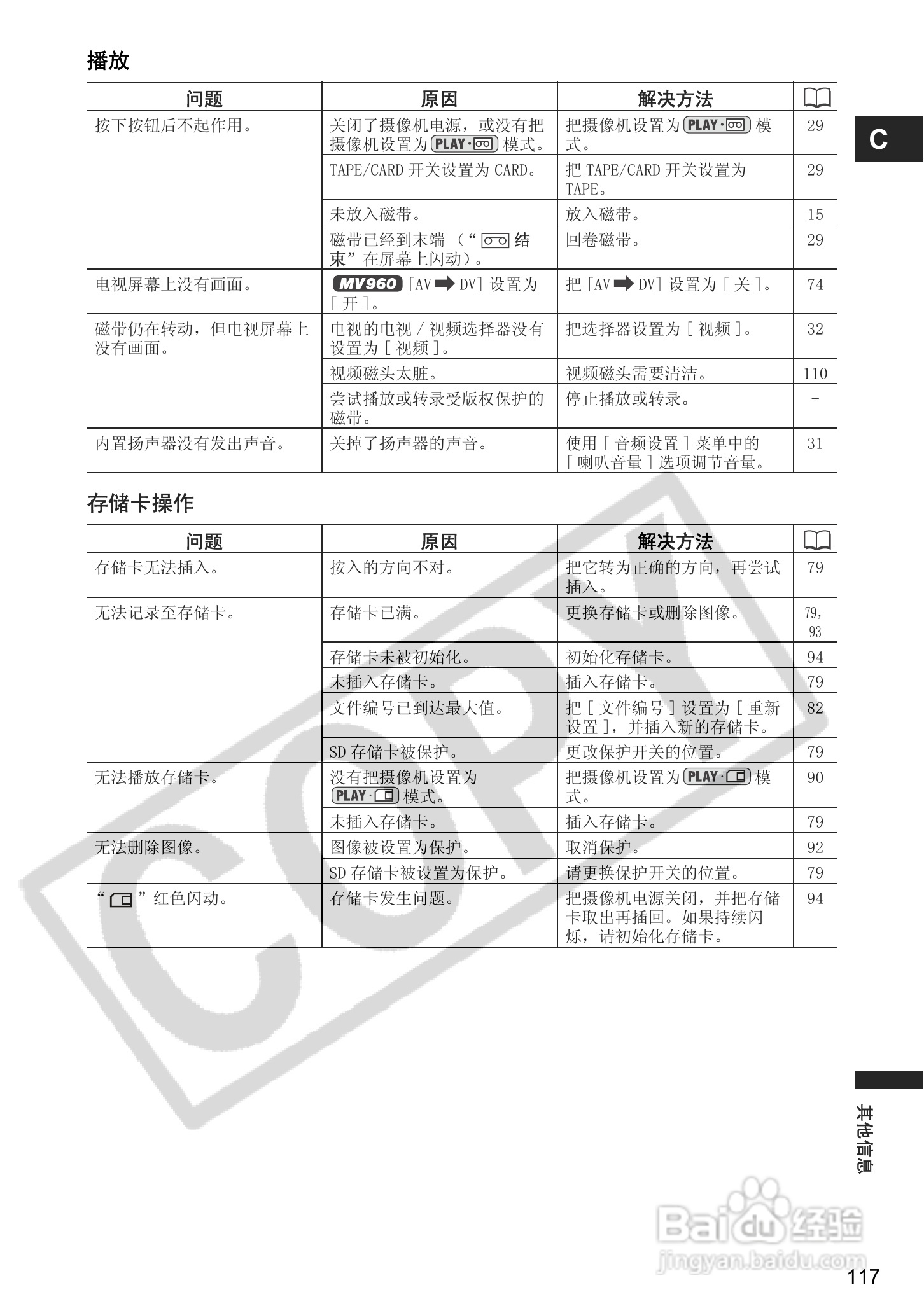 佳能MV960数码摄像机使用说明书:[12]
