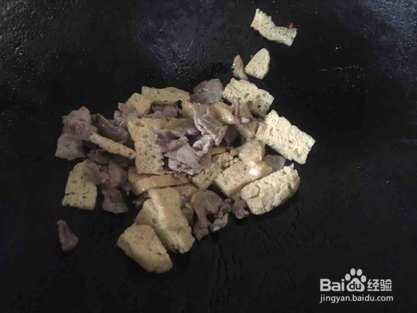 面筋炒肉的制作方法