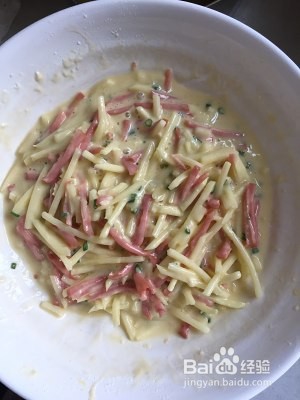 土豆火腿鸡蛋面饼怎么做