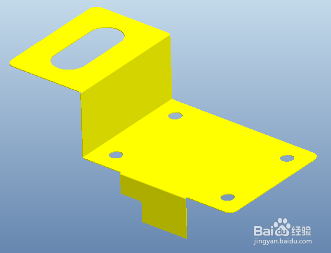 proe钣金使用平整实例创建展开工程图的方法