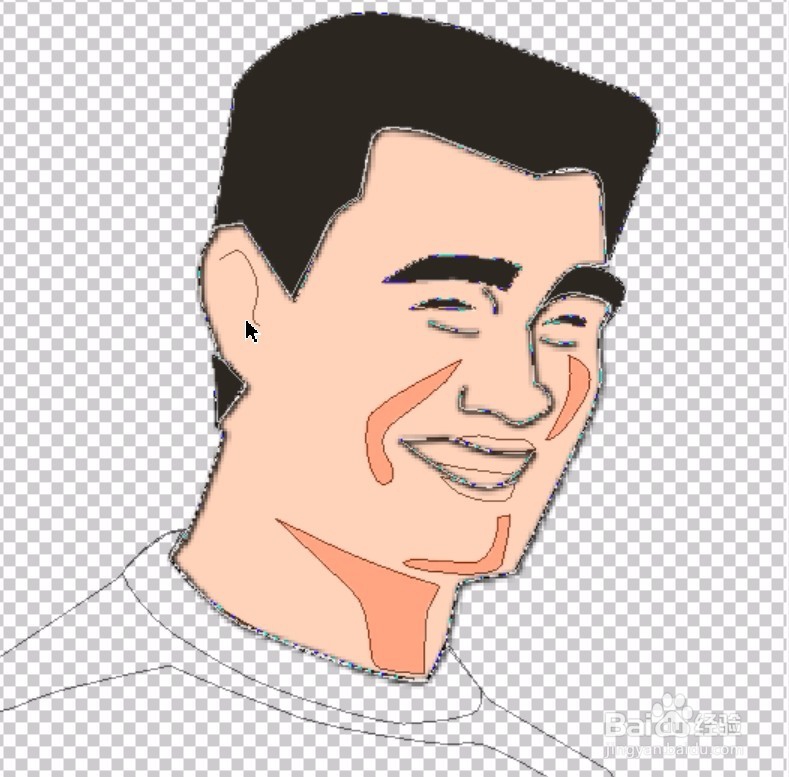 卡通姚明图片绘制