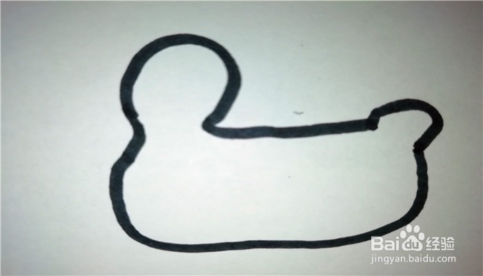 怎么画简笔画小鸭子