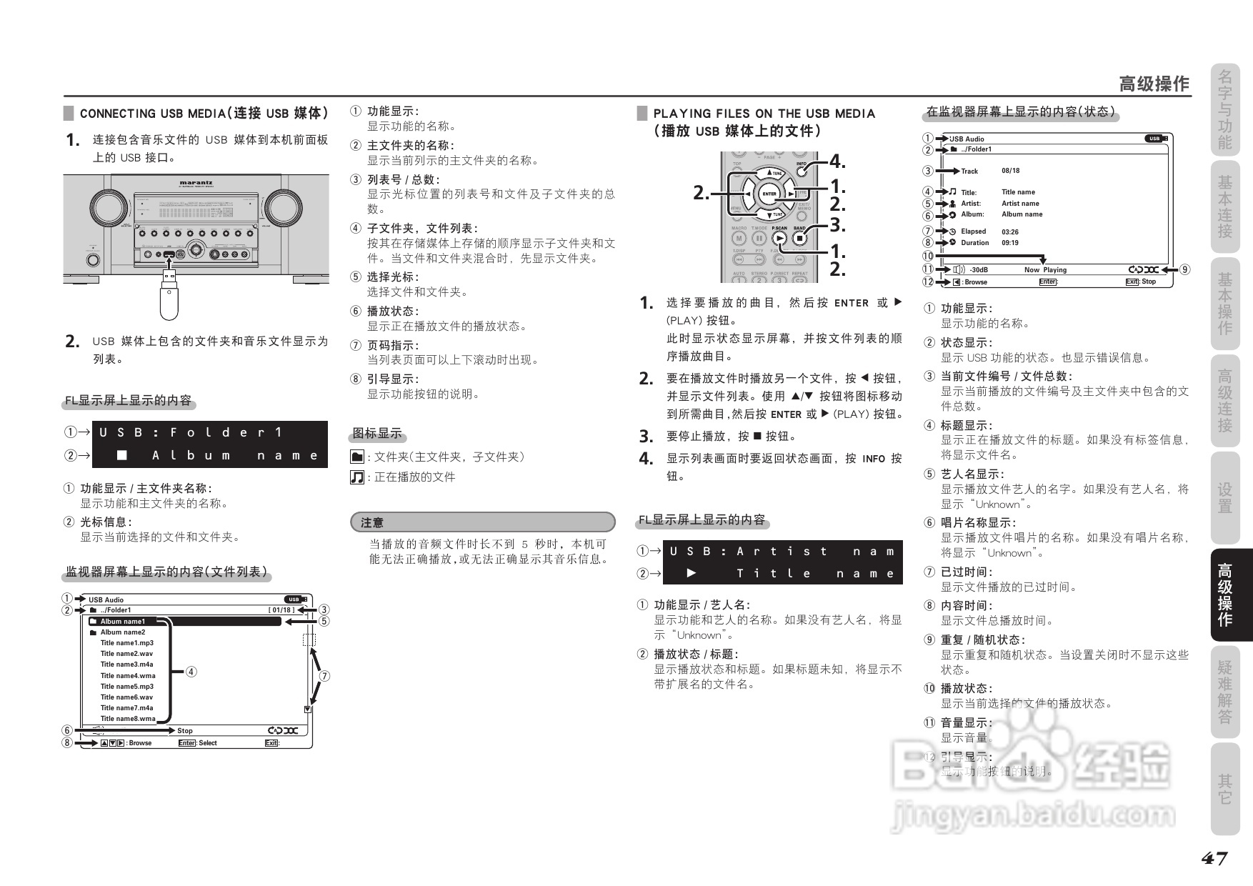 马兰士SR5004功放使用说明书:[3]