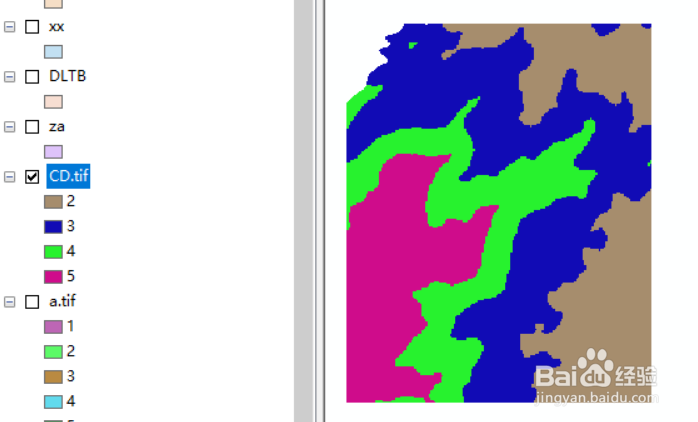 Arcgis实现矢量图斑与栅格影像的融合。