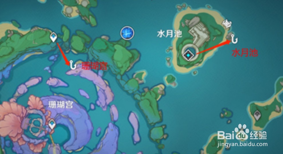 原神2.1稻妻钓鱼点位置在哪