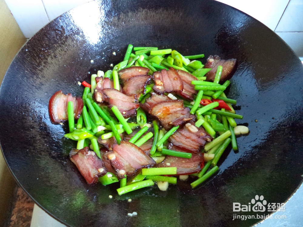 蒜苔腊肉怎么做