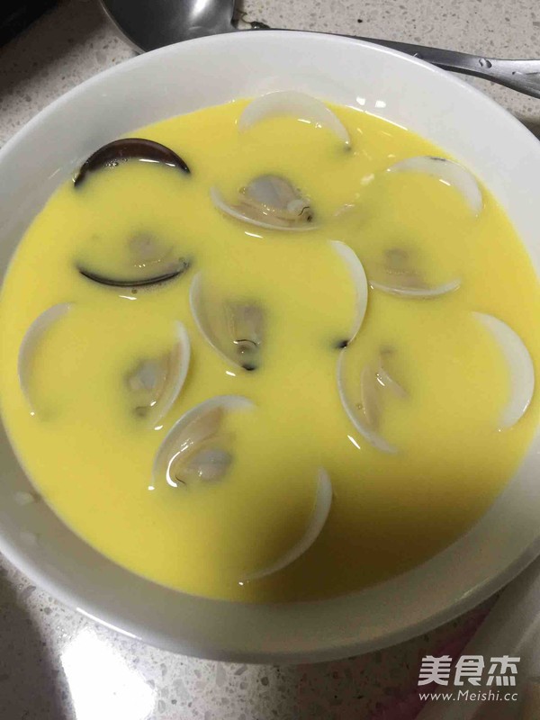 白贝蒸蛋的做法