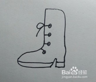 <b>简笔画：靴子（简单易学）</b>