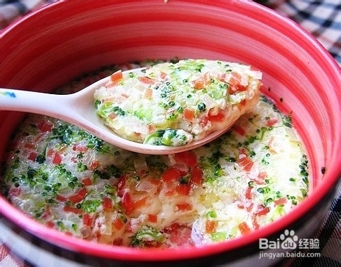 蔬菜与蒸蛋完美结合-给宝宝简单营养的味道