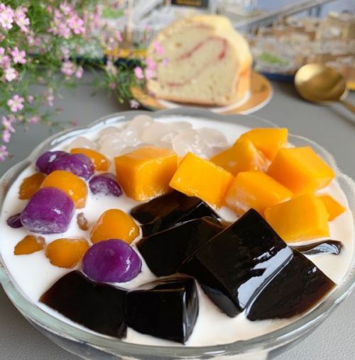 烧仙草芋圆水果捞