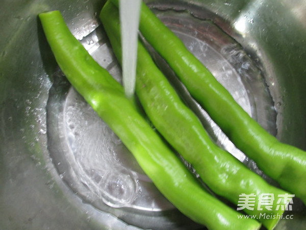 肉末炒尖椒的做法