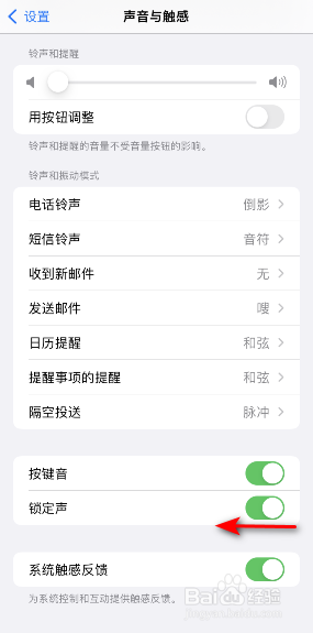 苹果13锁定声开关在哪里