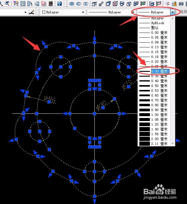 CAD实例第22课 线形的变粗操作