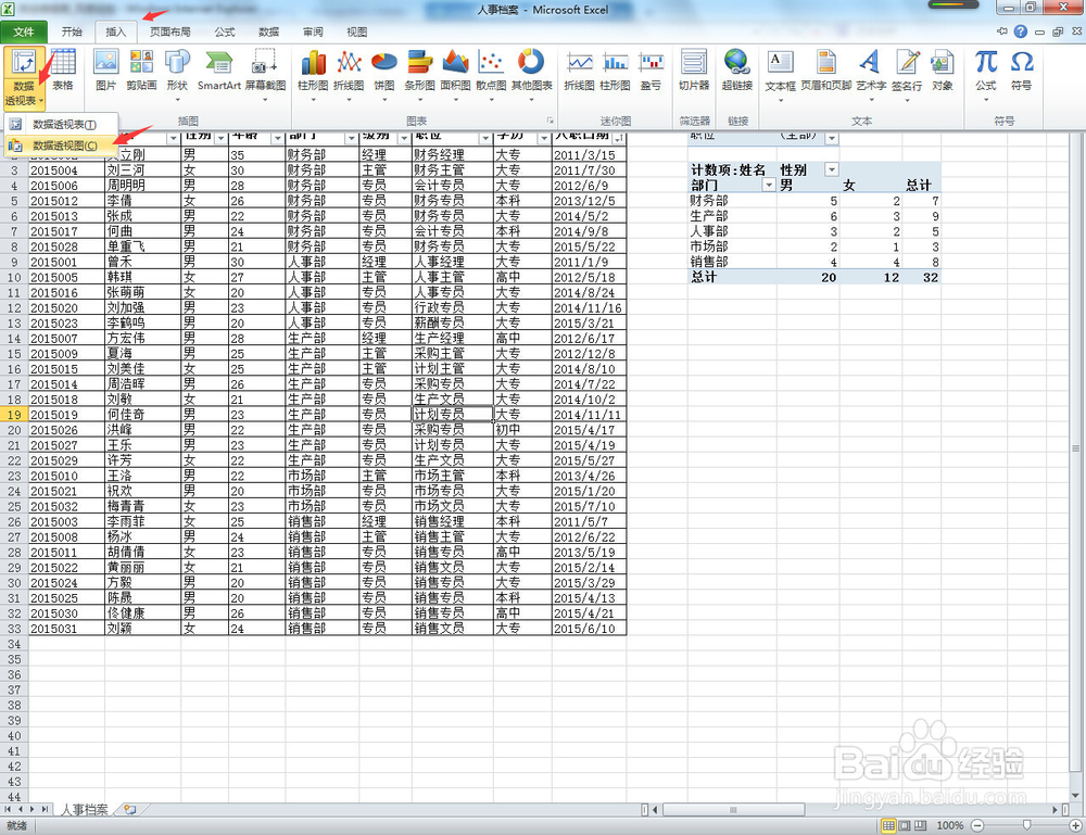 Excel 2010基础应用篇05——数据透视图