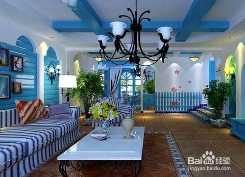 装修室内设计地中海风格颜色搭配