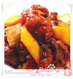 茄汁酱梅花肉的做法