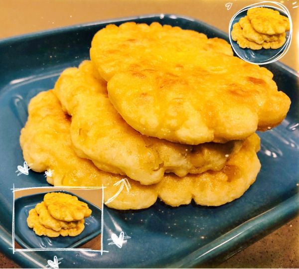 香煎甜玉米糯米饼
